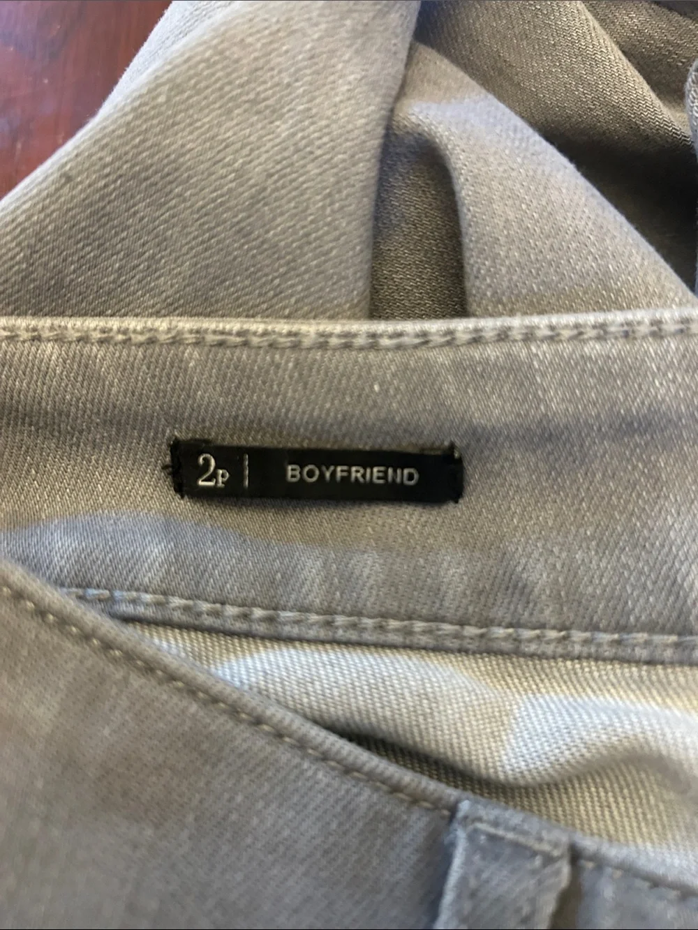 Talbots gray Boyfriend jeans Size 2P EUC